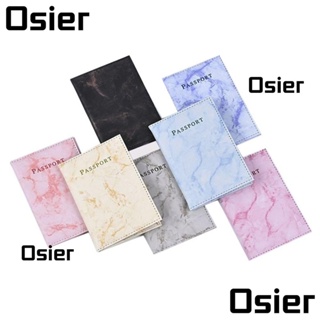 Osier1 กระเป๋าใส่หนังสือเดินทาง ลายหินอ่อน กันน้ํา