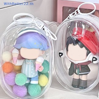 กระเป๋าตุ๊กตา PVC ใส แบบใส ลายการ์ตูนอนิเมะ สําหรับเก็บตุ๊กตา