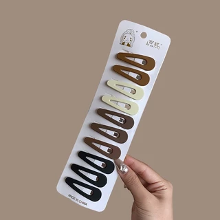 2023นมสีกาแฟคลิปด้านข้างกิ๊บติดผมกิ๊บติดผมกิ๊บติดผมแบบเรียบง่าย BB คลิป