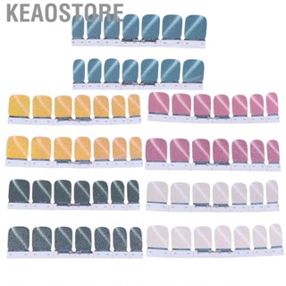 Keaostore 14pcs Self‑Adhesive Nail  DIY Glitter Fashionable Polish Strip Full