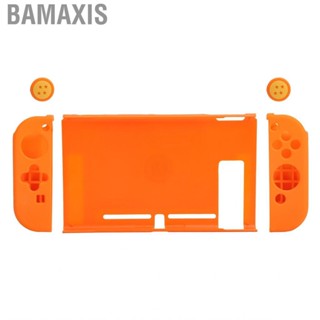 Bamaxis Protective Case Cover with PC  Silicone Button Cap Kit for Switch Game Console