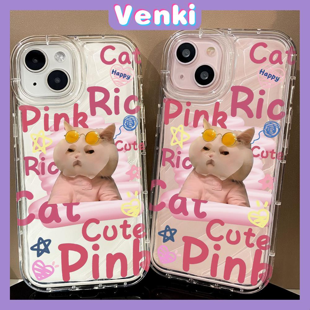 VVenki - เข้ากันได้สำหรับ 15 เคสไอโฟน11 เคส iphone 11เคสใสระลอกน้ำ TPU กันกระแทกนุ่มใสหน้ากากลูกแมวน่ารักเข้ากันได้กับ 14 Pro max 13 Pro max 12 VS XR 7 8 Plus