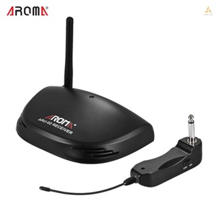 Meily_fun Aroma ARU-02 เครื่องรับส่งสัญญาณเสียงดิจิตอลไร้สาย UHF พร้อมสาย USB สําหรับกีตาร์ เบส