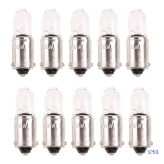 Super หลอดไฟหน้ารถยนต์ H6W 434 BAX9S 12V 6W C2R 10 ชิ้น