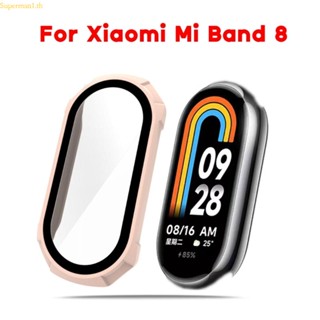 เคสป้องกันที่ดีที่สุด สําหรับ Mi-Band 8 ฟิล์มกระจกกันรอยหน้าจอ กันน้ํา สําหรับสมาร์ทวอทช์