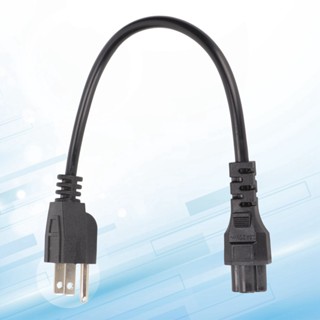 Player kingdom 5-15P ตัวผู้ถึง IEC320 C5 สายไฟตัวเมีย 18 AWG 0.3 ม. สายไฟ AC สั้นสำหรับคอมพิวเตอร์ปลั๊ก US 125~250V