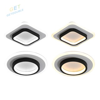 [Getdouble.th] โคมไฟเพดาน LED สไตล์โมเดิร์น สําหรับติดตกแต่งภายในห้องนอน ห้องนั่งเล่น ทางเดิน