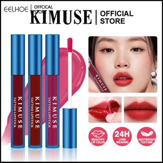 Ready Stcok Kimuse Peel Off ลิปกลอส Matte Velvet Moisturizing Dye Tattoo Lipstick High Color Rendering Long Lasting Lip Makeup 5 Colors -eelhoe