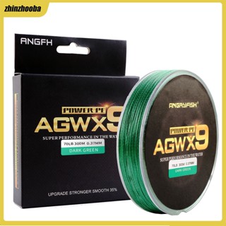 Fs Angryfish Agwx9 สายเบ็ดตกปลา แบบถัก 300 ม. แข็งแรงมาก