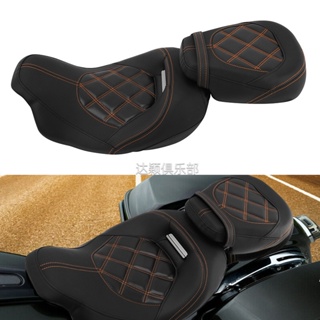 เบาะที่นั่งหนัง ด้านหน้า และด้านหลัง แบบปลดเร็ว สําหรับ Harley Street Glider Passenger Drive Seat Seat CVO Road King