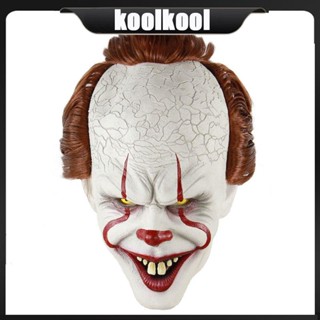 Kool ตัวตลกสยองขวัญ โจ๊กเกอร์ ยาง เครื่องแต่งกายคอสเพลย์ น่ากลัว ตกแต่งปาร์ตี้ฮาโลวีน