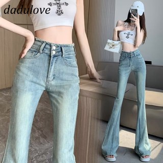 DaDulove💕 New American Ins High Street Retro Micro Flared Jeans Niche High Waist Wide Leg Pants Large Size Trousers