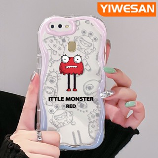 เคสโทรศัพท์มือถือแบบนิ่ม ใส กันกระแทก ลายการ์ตูนลิตเติ้ลมอนสเตอร์ สีสันสดใส สําหรับ OPPO A12 A12s A5s A7 A11K