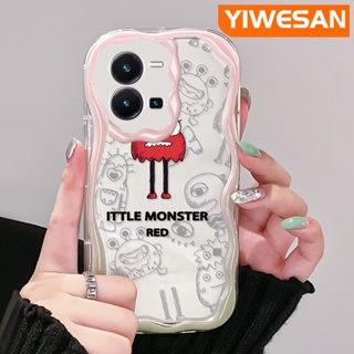 เคสโทรศัพท์มือถือแบบนิ่ม ใส กันกระแทก ลายการ์ตูนลิตเติ้ลมอนสเตอร์ สีสันสดใส สําหรับ vivo Y35 5G Y36 5G Y35