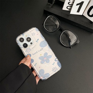 Yiki|เคสโทรศัพท์มือถือแบบนิ่ม TPU ลายภาพวาดสีน้ํามัน รูปดอกไม้ สีฟ้า ฤดูร้อน สําหรับ Huawei Honor X9A X9 X8 X7 X5 X40 X20 X10 X30i X30 X50i X40 GT