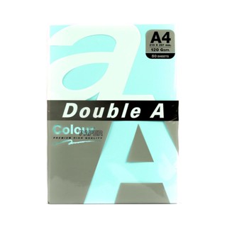 Double A กระดาษการ์ดสี ฟ้า A4 120 แกรม (แพ็ค50แผ่น)