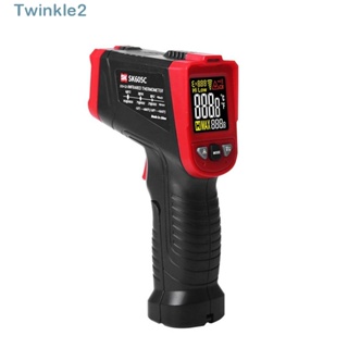 Twinkle เครื่องวัดอุณหภูมิอินฟราเรด -58°F -1616°F (-50℃-880℃) D: S = 12: 1 อุณหภูมิดิจิทัล, เครื่องวัดอุณหภูมิอาหาร แบบไม่สัมผัส ปรับค่าได้, เนื้อสัตว์, ตะแกรง, เครื่องยนต์