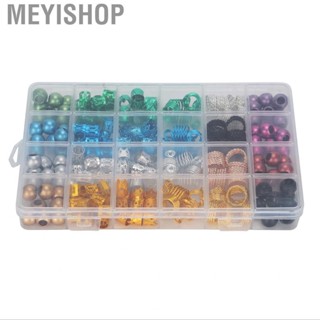 Meyishop 216pcs Beads For Hair Braids Braid Rings Dreadlocks Hollow