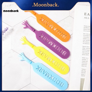 &lt;moonback&gt; ที่คั่นหนังสือ ลายการ์ตูน สีพื้น อุปกรณ์การเรียน ของที่ระลึก 4 ชิ้น