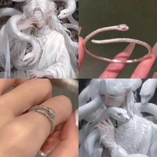 Spot lovesickness-Xiangliu silver snake open bracelet retro niche temperament design sense high-value ring bracelet 0731hw