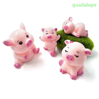 Guadalupe รูปปั้นเรซิ่น รูปครอบครัวหมูน่ารัก สําหรับตกแต่งบ้าน 4 ชิ้น