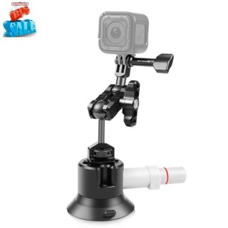 Puluz อุปกรณ์เมาท์ขาตั้งกล้องแอคชั่น หมุนได้ 3 นิ้ว สําหรับ GoPro Hero 11 10 9 8