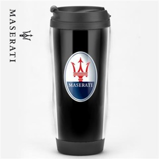 Maserati LOGO Water Cup Car Shop Custom Gift 304 Stainless Steel Double-layer Insulated Bottle Ghibli Grecale Levante Quattroporte MC20 GranTurismo Car Portable Accompanying Thermos Cup