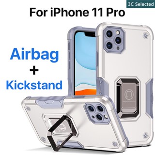 เคส เคสไอโฟน 11 Pro X XR XS Max Case ป้องกันการตกหล่น ขาตั้งในตัว ปกป้องหน้าจอ ถุงลมนิรภัย กันกระแทก ป้องกันลายนิ้วมือ ปกป้องกล้อง กันลื่น