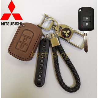 เคสกุญแจรีโมทรถยนต์ แบบหนัง สําหรับ Mitsubishi Montero Mirage Xpander Strada GLX