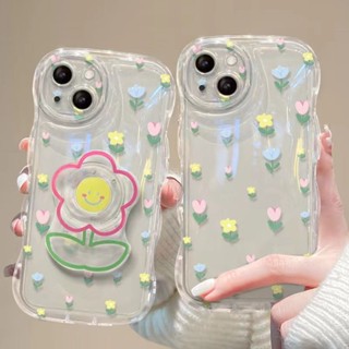 เคสมือถือ แบบนิ่ม ลายการ์ตูนดอกไม้ ขอบหยัก กันกระแทก สําหรับ OPPO Reno8 Reno7pro reno6 7z Reno8T Reno5 R17 A53 A9 2020 F11 A15 A77 Findx3pro