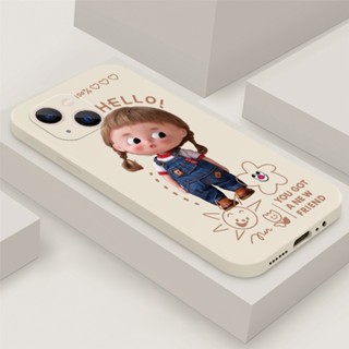 เคสโทรศัพท์มือถือ ซิลิโคนนิ่ม ลายการ์ตูนเด็กผู้หญิงน่ารัก สําหรับ iPhone 14 Pro Plus Max 13 12 11 mini Pro Max XS XR X 7 8 SE 6 6S mini Pro