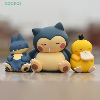 [GOGJIG5] โมเดลฟิกเกอร์ PVC อนิเมะโปเกม่อน Psyduck Bulbasaur Snorlax Kawaii UOO 1 ชิ้น