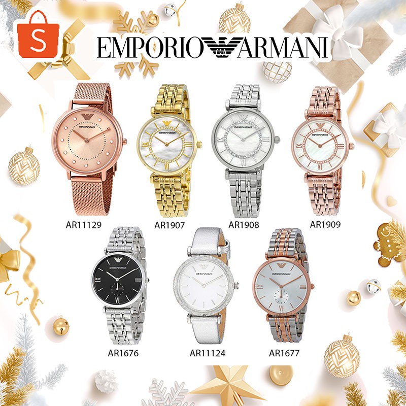 OUTLET WATCH นาฬิกา Emporio Armani OWA96 นาฬิกาข้อมือผู้หญิง นาฬิกาผู้ชาย แบรนด์เนม ของแท้ Brand Armani Watch AR11129