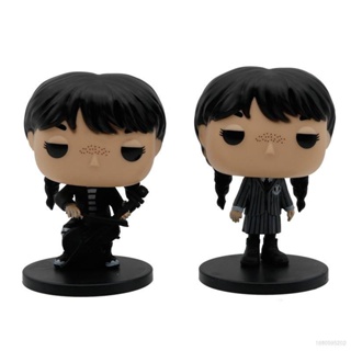 Ns3 โมเดลฟิกเกอร์ Funko Pop Wednesday Addams ของขวัญ สําหรับตกแต่งบ้าน 2 ชิ้น