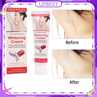 ♕Pretty Cowry Collagen Milk Armpit Whitening Cream Lightening Melanin Brightening Body Knee Privates Skin Moisturizing Body Care 50Ml UPBEST