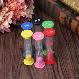 นาฬิกาทรายจับเวลา พลาสติก 0.5 1 2 3 5 10 นาที หลากสี SHOPCYC1687 6 ชิ้น