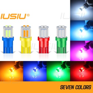 Iusiu หลอดไฟเลี้ยว Led T10 W5w Wy5w 7020 10smd 194 168 สําหรับติดป้ายทะเบียนรถยนต์ รถจักรยานยนต์