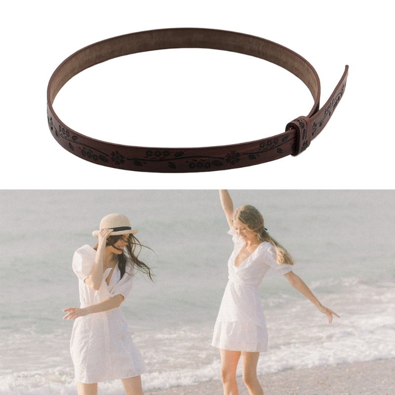 Han สายรัดหมวกฟาง หมวกคาวบอย หมวกหนัง - รูปที่ 2