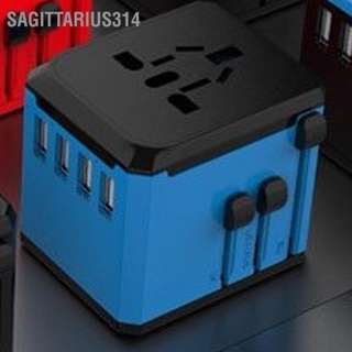 Sagittarius314 อะแดปเตอร์ชาร์จ Usb 4 พอร์ต แบบพกพา สําหรับโทรศัพท์มือถือ 100‐240V