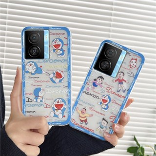 พร้อมส่ง ใหม่ เคสโทรศัพท์มือถือแบบนิ่ม ใส กันกระแทก ลายการ์ตูนโดราเอมอนน่ารัก แฟชั่น สําหรับ Vivo iQOO Z7 5G iQOO Z7x 5G iQOOZ7 iQOOZ7x 2023