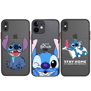 Mu28 เคสโทรศัพท์มือถือแบบโปร่งแสง ลาย Lilo and Stitch น่ารัก สําหรับ iPhone 14 13 12 Pro Max Plus