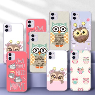 เคสโทรศัพท์มือถือแบบนิ่ม TPU ใส ลายนกฮูกน่ารัก 58Q สําหรับ Samsung S30 Plus S21 S30 Ultra S30 S7 S8 S9