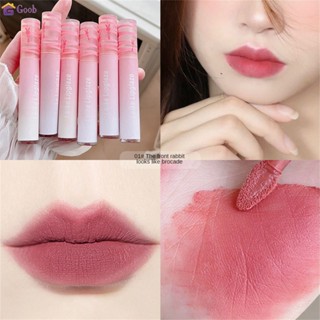 Leike กระต่ายสีชมพู Mist ลิปกลอสLip Glaze หวาน แมตต์ ลิปสติก กันน้ํา 【goob】