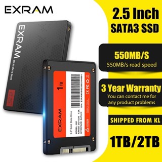 Exram ฮาร์ดดิสก์ SSD SATA III 2.5 นิ้ว 1TB 2TB 3D NAND สําหรับแล็ปท็อป PC เดสก์ท็อป เล่นเกม