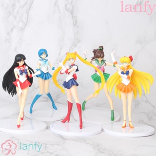 SAILOR MOON Lanfy ฟิกเกอร์เซเลอร์มูน 18 ซม . 5 ชิ้น / ชุด