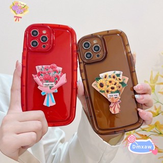 เคสโทรศัพท์มือถือแบบนิ่ม TPU ใส กันกระแทก ลายดอกทานตะวัน ดอกลิลลี่ ดอกทิวลิป 3D สําหรับ Vivo iQOO Neo 5 7 6 SE 3 U3X 5G Z1 U1