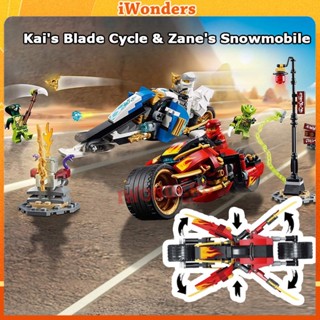 ใหม่ บล็อกตัวต่อนินจา Kais Blade Cycle &amp; Zanes Snowmobile Bricks Overlord Dragon 7066 7 ของเล่นสําหรับเด็ก