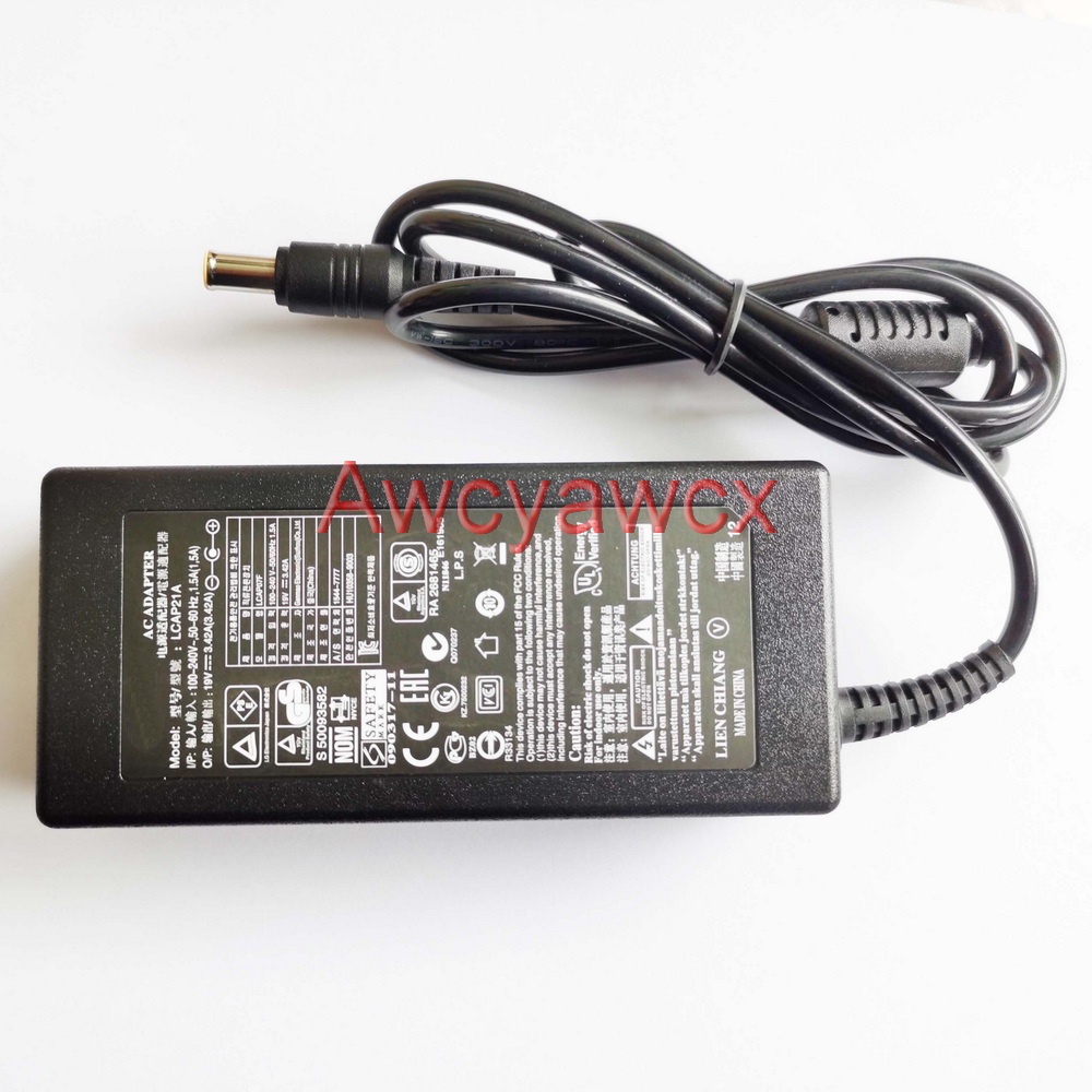 อะแดปเตอร์พาวเวอร์ซัพพลาย 19V 3.1A 1.2A 1.3A 1.6A 1.7A 2.1A 2.53A 3.42A AC DC สําหรับ 59W 65W Samsun