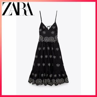 Zara ใหม่ TRF ชุดเย็บปักถักร้อย สําหรับผู้หญิง