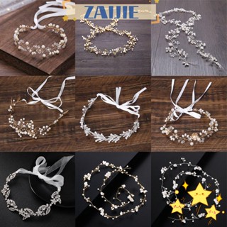 Zaijie ที่คาดผมประดับคริสตัล Rhinestone